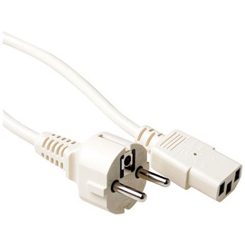 AK5009 2.5m CEE7/7 Schuko Accoppiatore C13 Bianco cavo di alimentazione - Foto 1