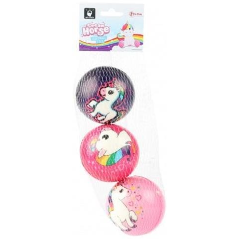 Palline In Pu Unicorno 7,6 Cm Rosa 3 Pezzi - Foto 1