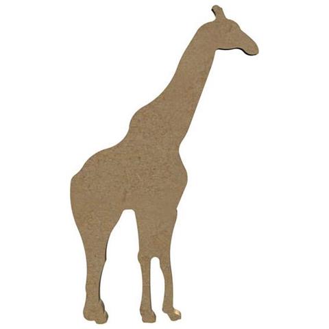 Giraffa Di Legno Mdf Da Decorare - 18 X 10 Cm - Foto 1