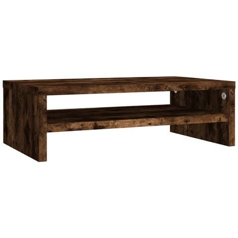 Supporto Per Monitor Rovere Fumo 42x24x13 Cm Legno Multistrato - Foto 1