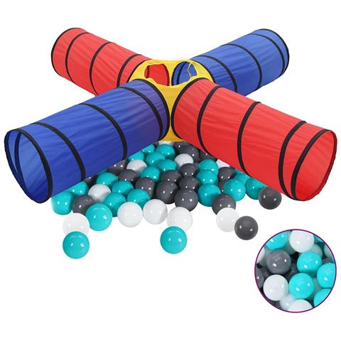Tunnel Da Gioco Per Bambini Con 250 Palline Multicolore - Foto 1