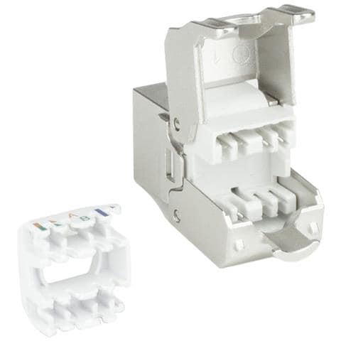 TD6525 adattatore per inversione del genere dei cavi RJ45 IDC Argento, Bianco - Foto 2