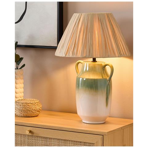 Lampada Da Tavolo Limones Ceramica Verde - Foto 8