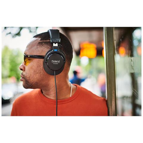 RH-200 cuffia e auricolare Cuffie Cablato A Padiglione MUSICA Nero - Foto 2