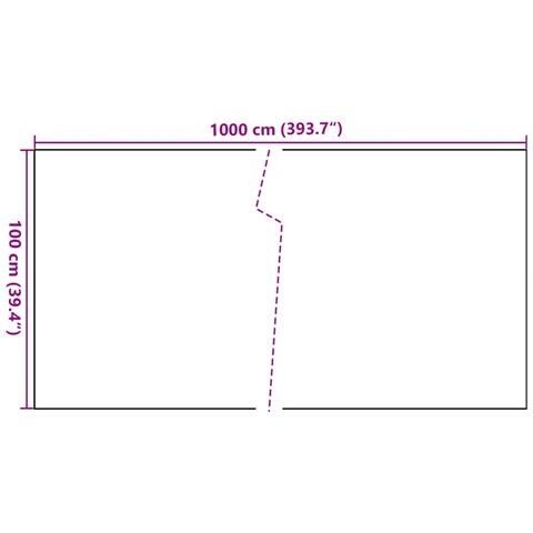 Paravento Da Balcone Marrone E Nero 1000x100 Cm In Polyrattan - Foto 2