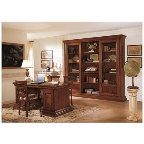 Studio Classico Completo In Legno Tinta Noce - Foto 1