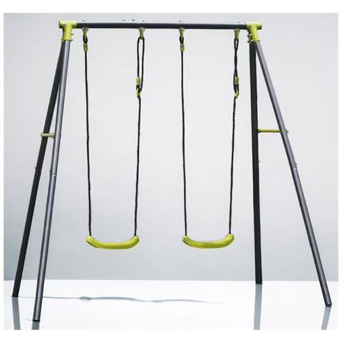 Altalena Gioco Da Giardino Con Tavolette 2 Posti In Acciaio Allegra Duplo - Foto 2