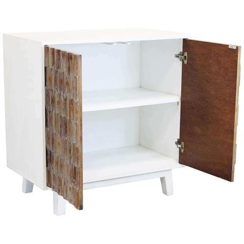 Mobile Credenza Da Interno A 2 Ante In Legno Con Decoro In Rilievo Linea Classic - Foto 2