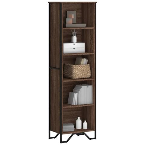 Libreria Rovere Marrone 50x31x169 Cm In Legno Multistrato - Foto 1