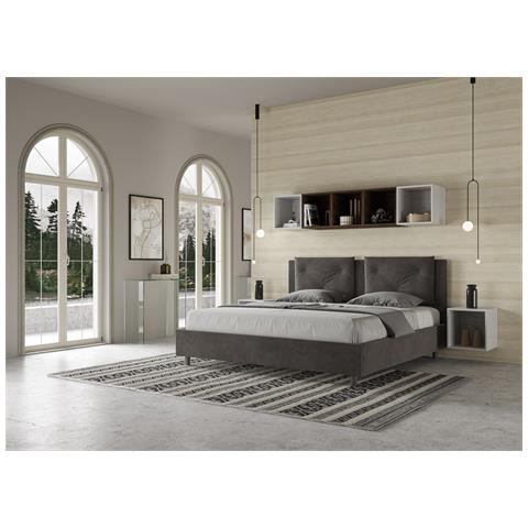 Letto Appia 170x200 Rete E Contenitore Grigio - Foto 4