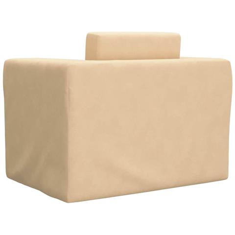 Divano Letto per Bambini Crema in Morbido Peluche - Foto 10