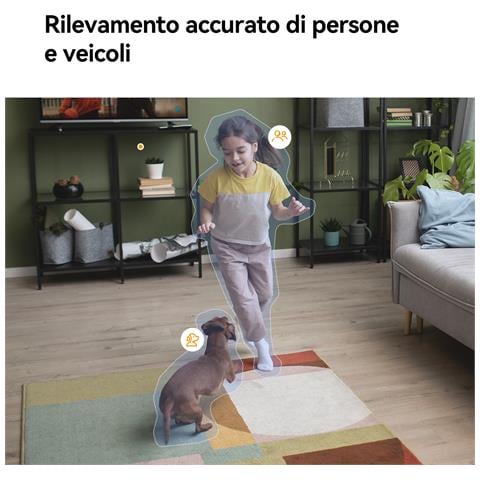 Ranger Dual Telecamera da interno 8Mp con doppia ottica. Ottica fissa da 4Mp ed ottica motorizzata da 4Mp. Riconoscimento umano, animale e movimento - Foto 2