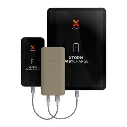 Powerbank 20 000mah Usb-a/usb-c Modello Go2 Fastcharge 15w Compact, Beige - Foto 5