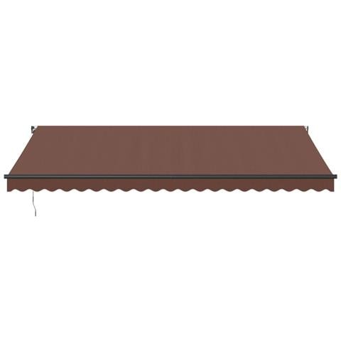 Tenda Da Sole Retrattile Manuale Marrone 500x350 Cm - Foto 3