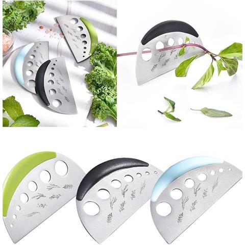 Taglia Erbe 2 In 1 Gadget Da Cucina In Acciaio Inossidabile Black - Foto 3