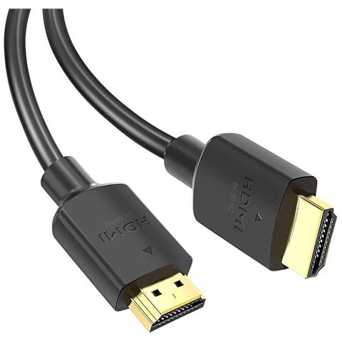 Cavo Hdmi 2.1 8k 60hz Tv, Oro, 2m, Nero - Foto 5