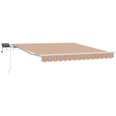 Tenda Retrattile Manuale con LED Striscia Multicolore 350x250 cm - Foto 1