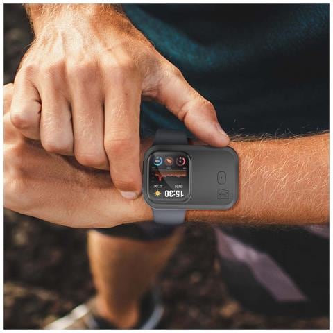 Custodia Batteria Induzione Per Apple Watch 44mm E 45mm Silicone Autonomia 15h, Nero - Foto 10