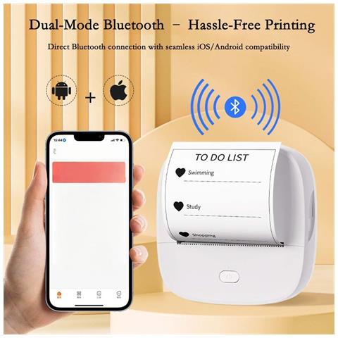 Stampante Termica Per Etichette Da 2 Pollici: Portatile Con Bluetooth E Connettività Usb Per Uso Commerciale E Al Dettaglio - Foto 4