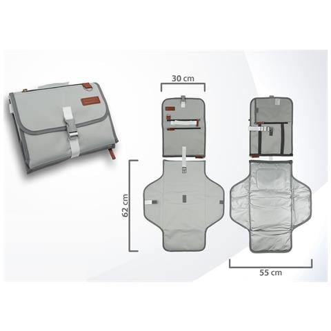 Fasciatoio Portatile Per Neonati Pieghevole Impermeabile 55 X 62 Cm - Foto 6