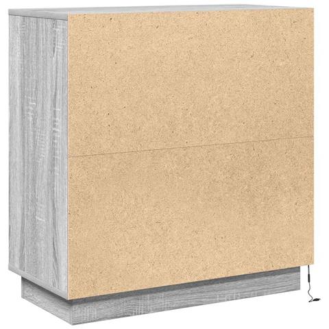Credenza Grigio Sonoma 71 x 34.5 x 75 cm Legno multistrato - Foto 9