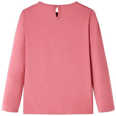 Maglietta da Bambina a Maniche Lunghe Rosa Antico 140 - Foto 2