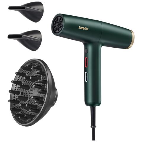 Air Power Pro asciuga capelli 1700 W Oro, Verde - Foto 1