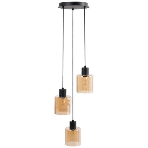 Lampadario A 3 Luci Kitare Vetro Beige - Foto 2