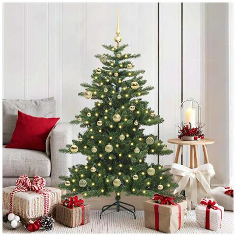 Albero di Natale Artificiale con Rami Pieghevoli Verde 150 cm - Foto 2