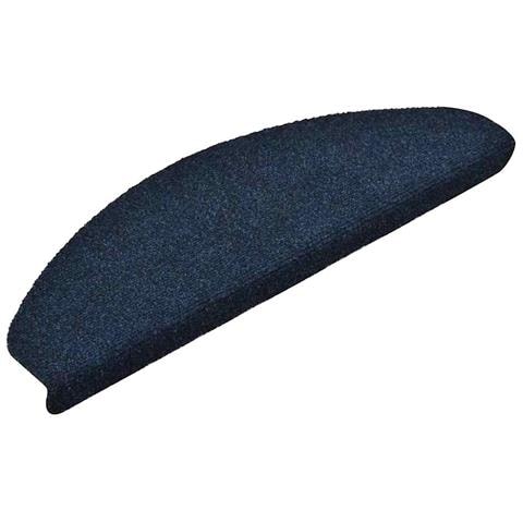 Tappetini per scale autoadesivi 20 pz 65x21x4 cm blu navy semicircolari grandi - Foto 2