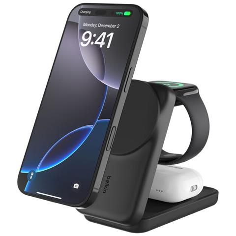 Qi2 Fitness tracker, Cuffie, Smartphone, Orologio intelligente Nero USB Carica wireless Ricarica rapida Interno - Foto 1