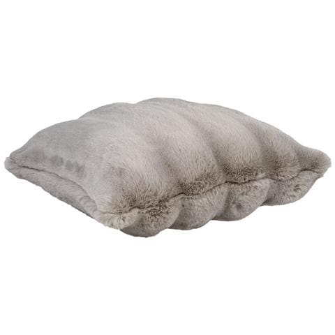 Galena Cuscino In Pelliccia Sintetica Grigia 45x45 Cm - Foto 2