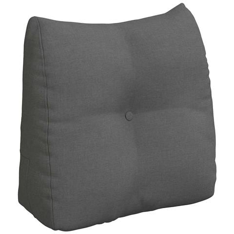Cuscino per Schiena Grigio scuro 45 x 24 x 50 cm Tessuto - Foto 1