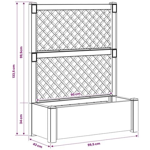Vaso Grande con Direzione Bianco 99,5 x 43 x 133,5 cm PP - Foto 7