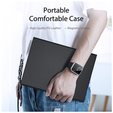 Custodia con Tastiera per Apple iPad Pro 13 - Pelle Sintetica, Pelle - Foto 4
