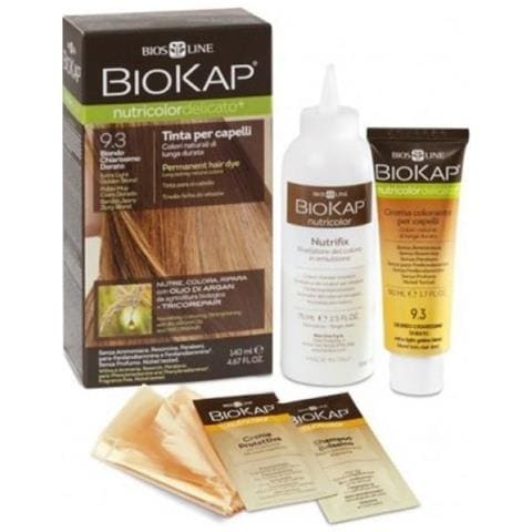 Biokap Nutricolor Delicato 9,3 New Biondo Chiarissimo Dorato Tinta 140 ml - Foto 1
