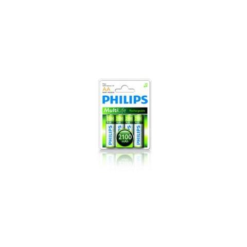 Batteria In Singola Conf (4pz Per Blister) , Multilife Ricaricabile, Aa Ni-mh, 1,2 Volt, 2100 Mah - Foto 1