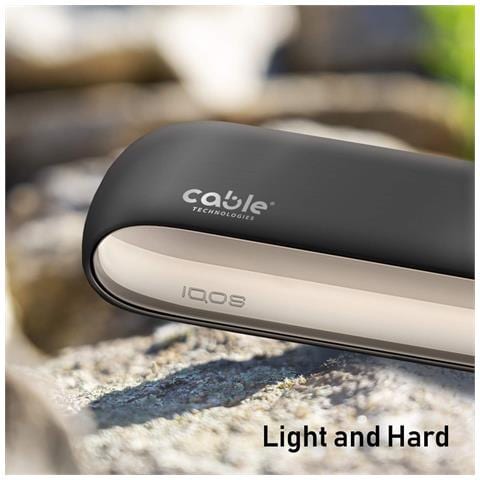 Hard case per IQOS 3 DUO / 3, custodia cover di protezione rigida per sigaretta elettronica IQOS 3 DUO / 3 policarbonato Soft Touch soft touch, contro graffi cadute e urti accidentali, case duro (matte black) - Foto 2