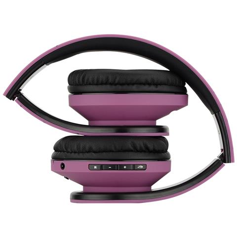 P2 Cuffie Bluetooth, Nero / viola - Foto 4