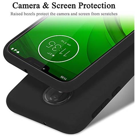 Custodia Compatibile Con Motorola Moto G7 Power Eu Version In Liquid Nero - Coperchio Protettivo In Silicone Tpu Flessibile - Foto 2
