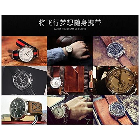 Orologio Da Uomo Analogico Al Quarzo Con Cinturino In Pelle - 7644-5 - Foto 2