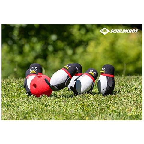 Schildkrt Fun Sports Schildkrt Funsports Set Per Interni Ed Esterni 6 Pinguini Con Un Supporto Stabile E Di Una Palla Da Bowling Morbida 970.303 - Foto 4
