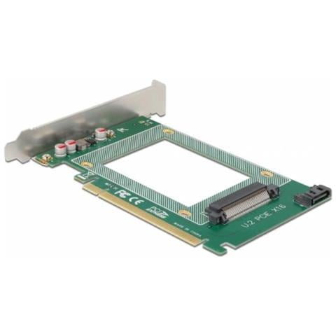 Speicher-controller - 2.5"" (6,4 Cm) - U. 2 Nvme / Sata 6gb / s - 600mbps - Pcie 4,0 X16 (90051) - Foto 1