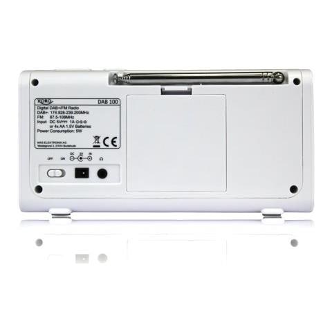 DAB 100 Portatile Digitale Bianco radio - Foto 3