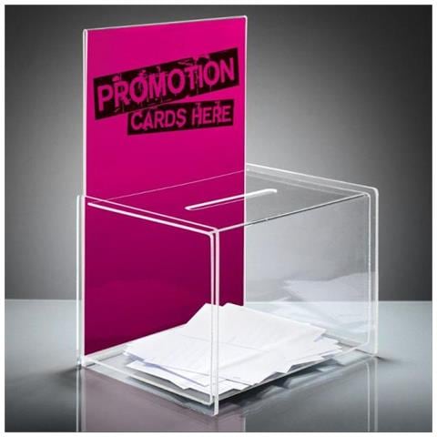 VA150 Acrilico Rosa portabiglietti da visita - Foto 1