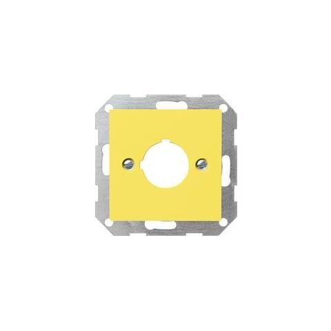 027102 Alluminio, Giallo Placca Per Interruttori E Coperchio Per Presa - Foto 1