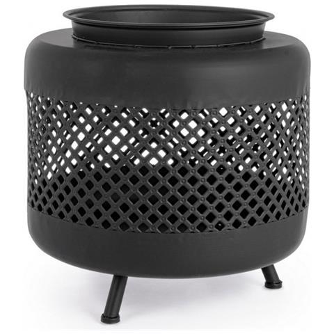 Braciere Arredo Giardino Metallo Nero Efesto - Foto 1