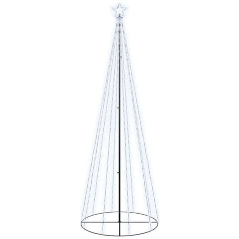 Albero di Natale a Cono Bianco Freddo 310 LED 100x300 cm - Foto 1