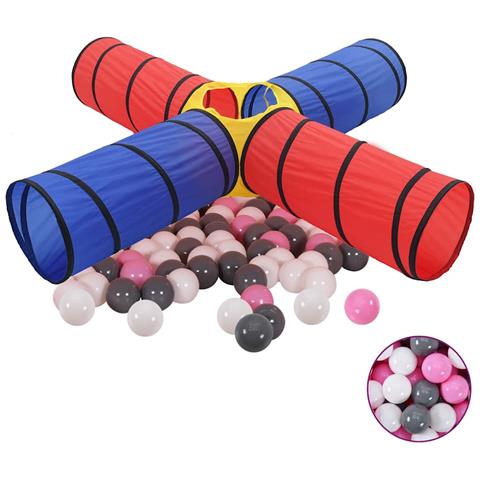 Tunnel Da Gioco Per Bambini Con 250 Palline Multicolore - Foto 1