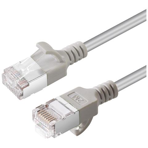 V-ftp6a05-slim Cavo Di Rete Grigio 5 M Cat6a U /ftp [stp] (cat6a U-ftp Slim, Lszh, 5m - Network Cable, Grey - Foto 2